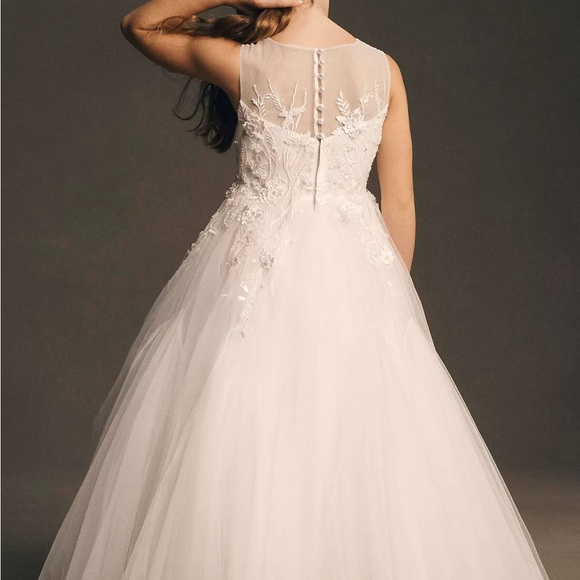 Anthropologie Ivory Lace Kids Dress - Picture 2 of 7